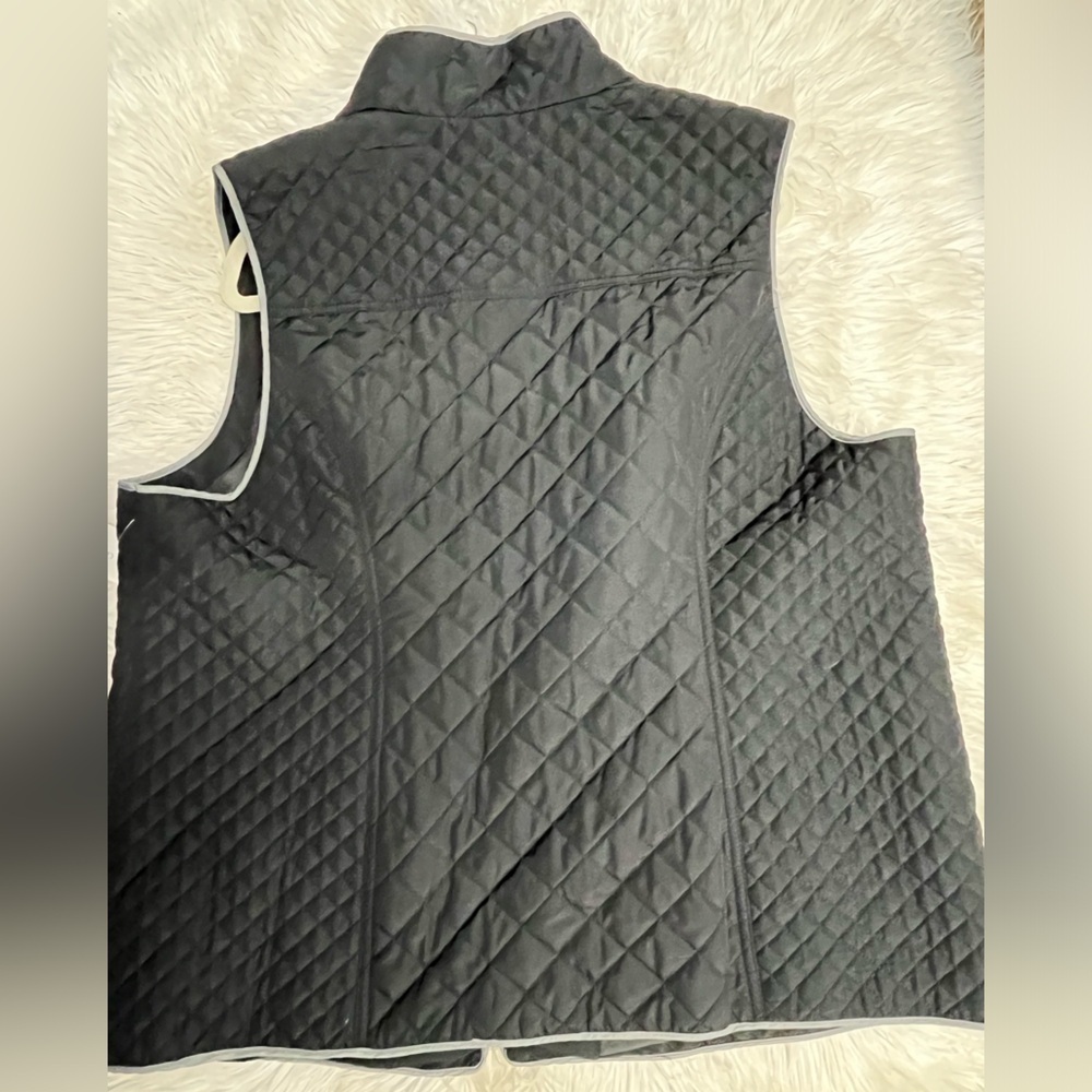 Charter Club Black Vest Size 2X - Picture 6 of 6